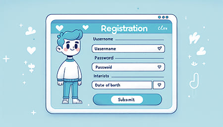 página de registro